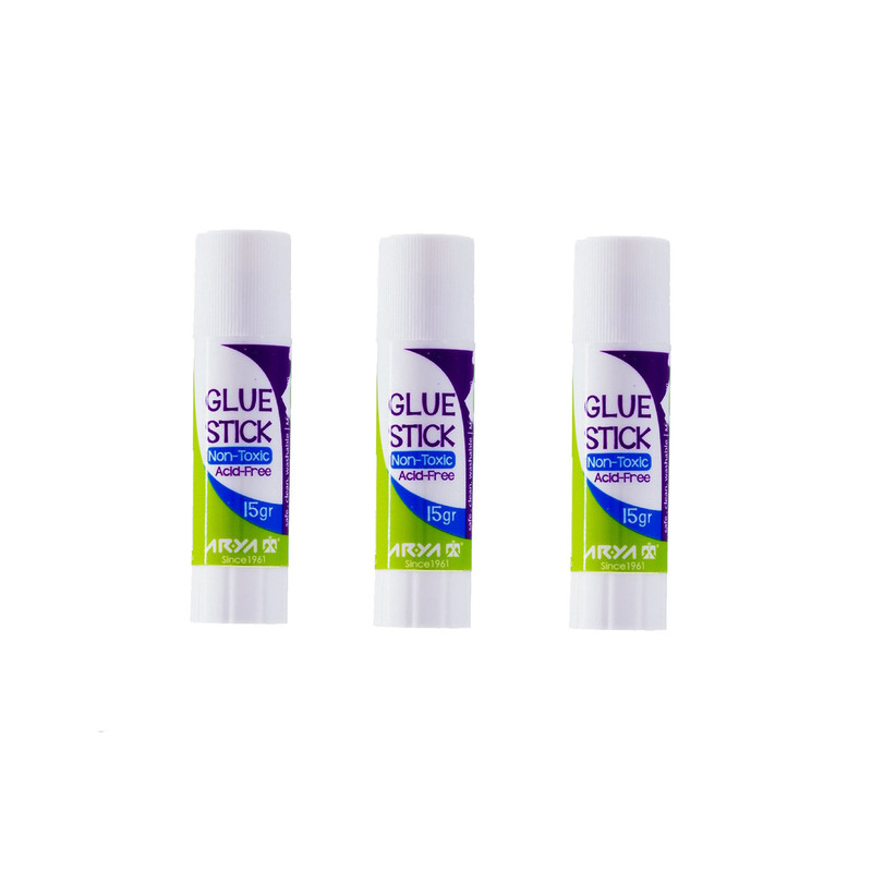 چسب ماتیکی آریا مدل 15gr بسته 3 عددی