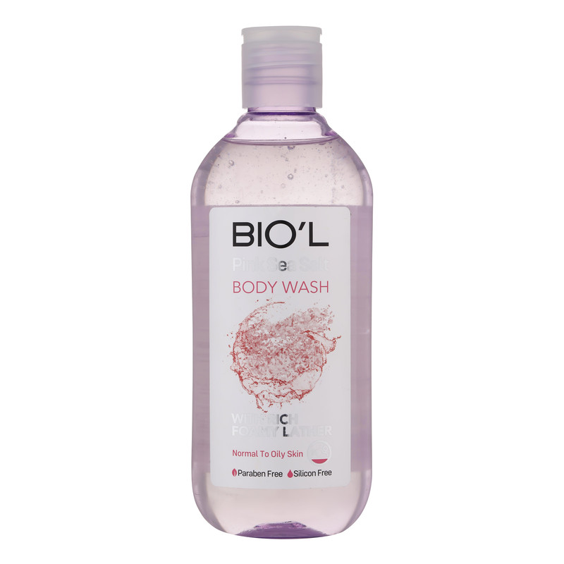 شامپو بدن بیول مدل Rich Foam با رایحه نمک صورتی دریایی مناسب برای پوست چرب و معمولی حجم 400 میلی لیتر