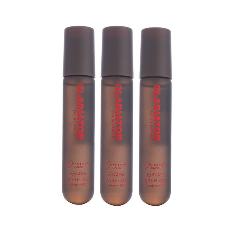 عطر جیبی مردانه ژک ساف مدل گلادیاتور حجم 22 میلی لیتر بسته 3 عددی