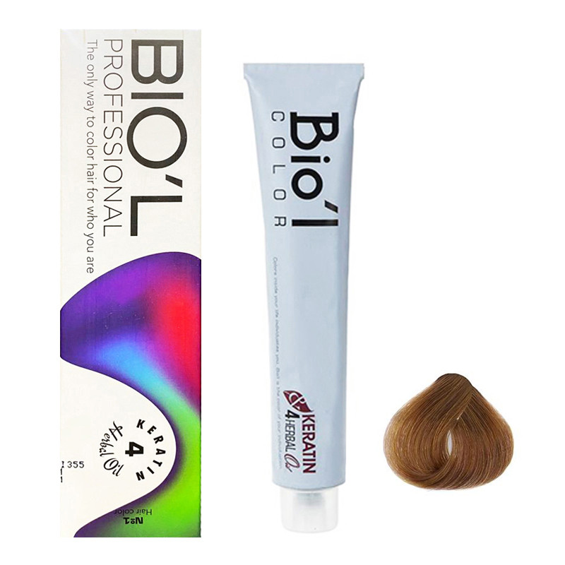 رنگ مو بیول مدل Ayrik شماره 7.35 حجم 100 میلی لیتر رنگ بلوند کاپوچینو متوسط