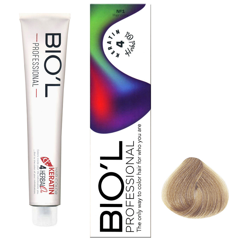 رنگ مو بیول شماره 10.9 حجم 100 میلی لیتر رنگ بلوند گردویی پلاتینه