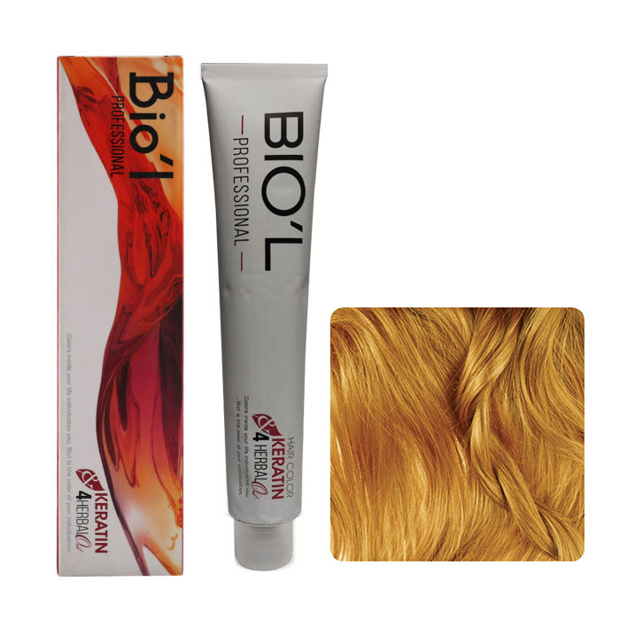 رنگ مو بیول سری HONEY شماره 7.34 حجم 100 میلی لیتر رنگ بلوند عسلی متوسط