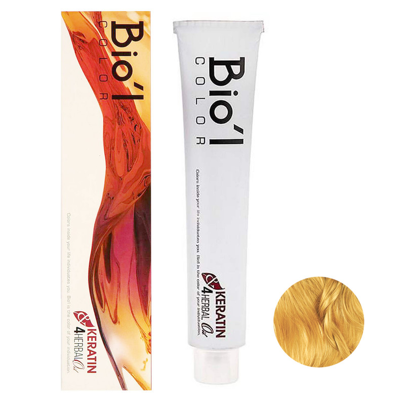 رنگ مو بیول شماره 9.34 حجم 100 میلی لیتر رنگ بلوند عسلی خیلی روشن