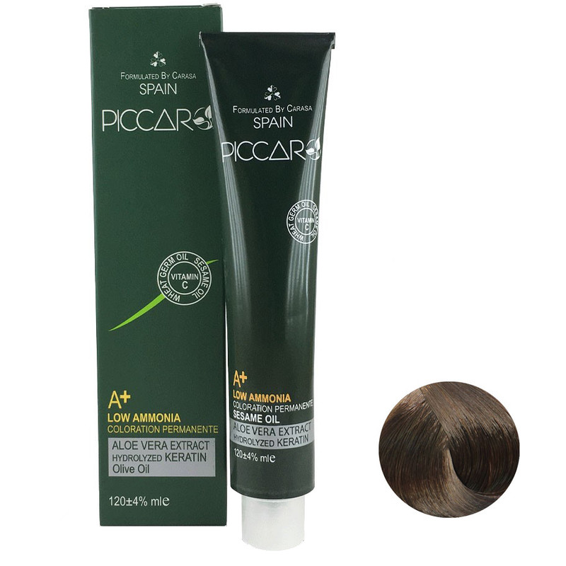 رنگ مو پیکارو شماره M6 حجم 120 میلی لیتر رنگ بلوند زیتونی تیره