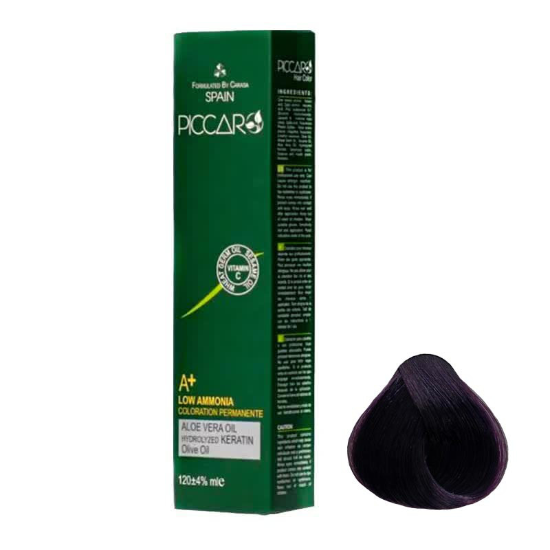 رنگ مو پیکارو شماره 4.20 حجم 120 میلی لیتر رنگ شرابی بادمجانی تیره