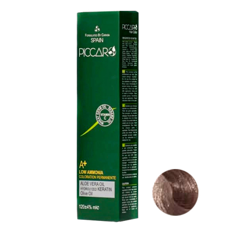 رنگ مو پیکارو شماره 7/38 حجم 120 میلی لیتر رنگ بلوند نسکافه ای