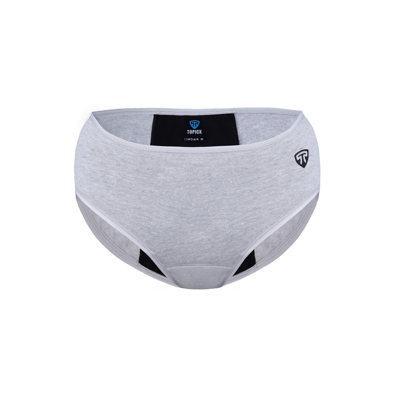 شورتکس زنانه تاپیک مدل لایه جاذب ضدحساسیت رنگ طوسی