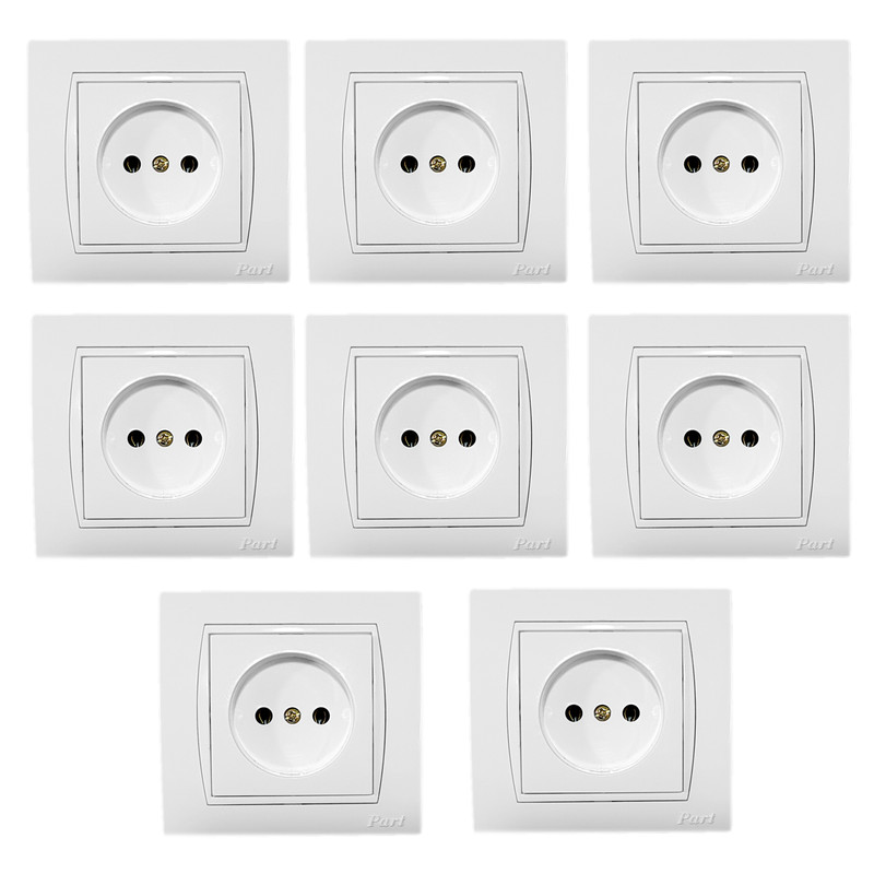 پریز برق پارت الکتریک مدل azin-8 بسته 8 عددی