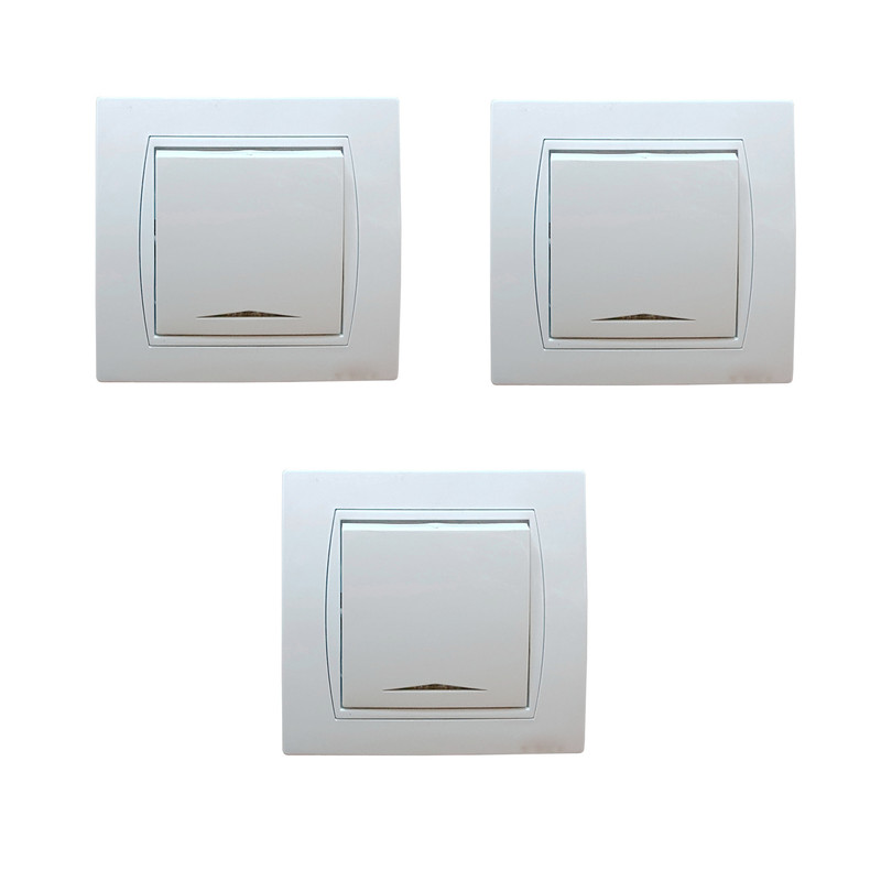 کلید تبدیل پارت الکتریک مدل Azin مجموعه 3 عددی 