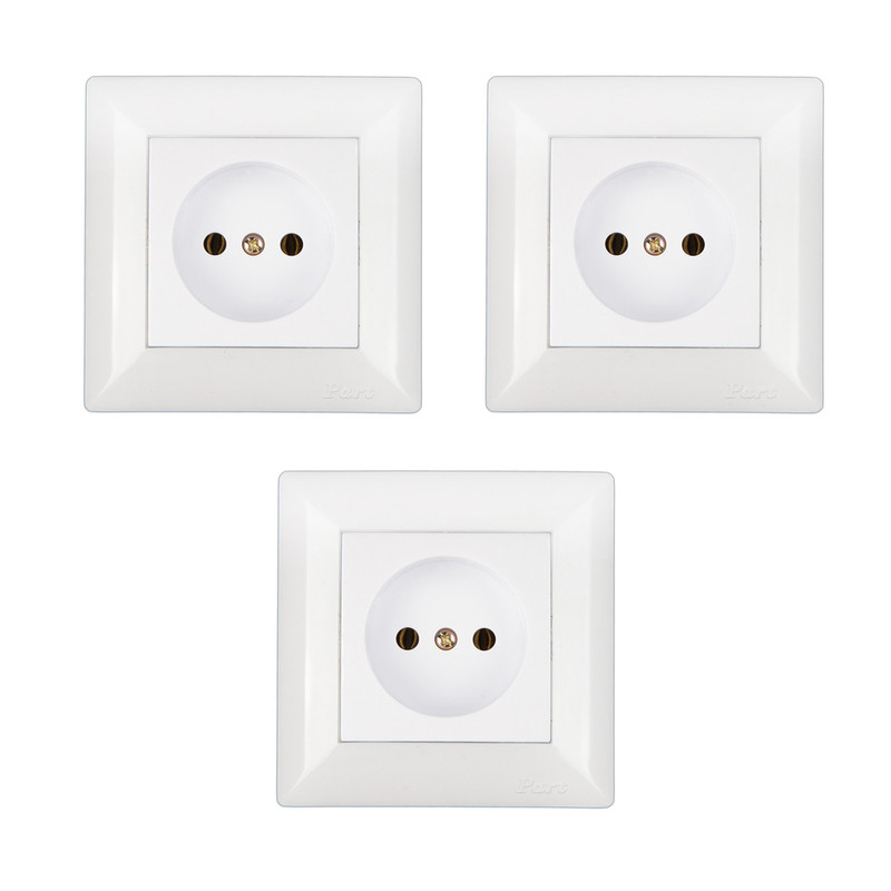 پریز برق پارت الکتریک مدل Aseman مجموعه 3 عددی