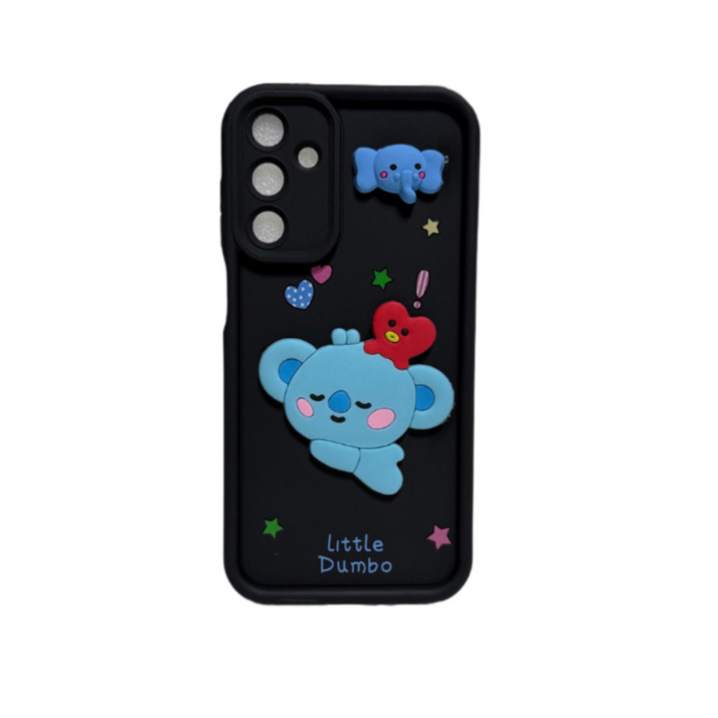 کاور مدل سولید 111682950 طرح عروسکی برجسته مناسب برای گوشی موبایل سامسونگ Galaxy A25