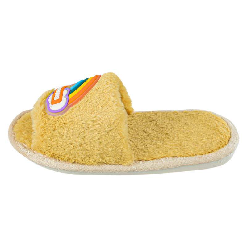 دمپایی حوله ای مدل تدی رنگین کمانی CR.4102