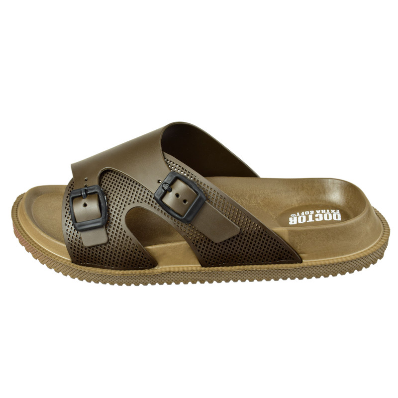 دمپایی مردانه پایون مدل دوسگک استراکچر 1895 رنگ قهوه‌ای