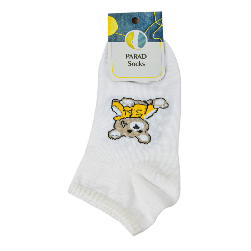 جوراب ساق کوتاه زنانه مدل خرس مهربان 5065