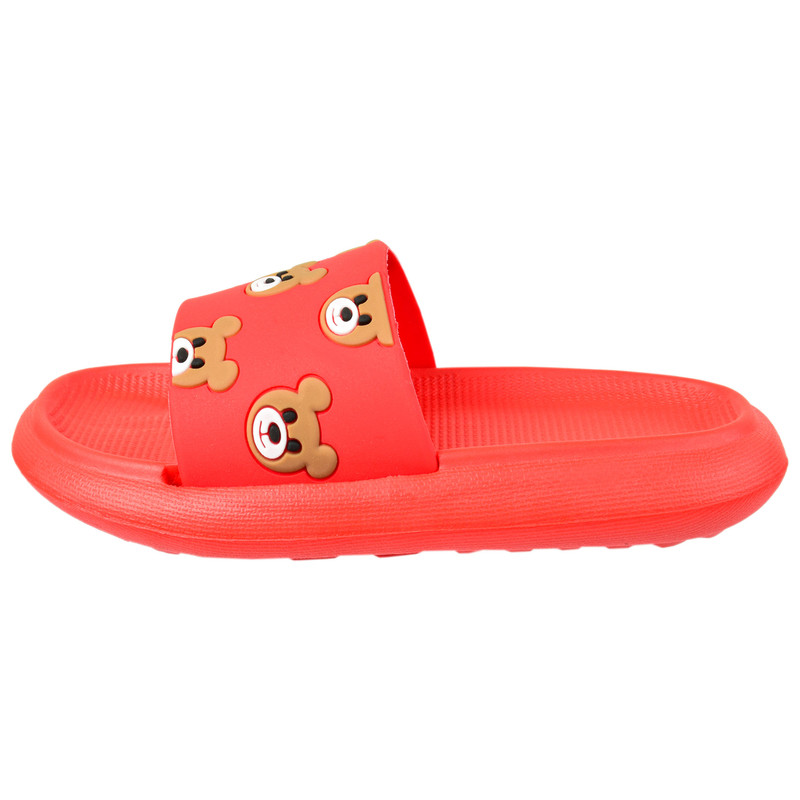 دمپایی پسرانه مدل تدی خرسه کد RD.3708 رنگ قرمز