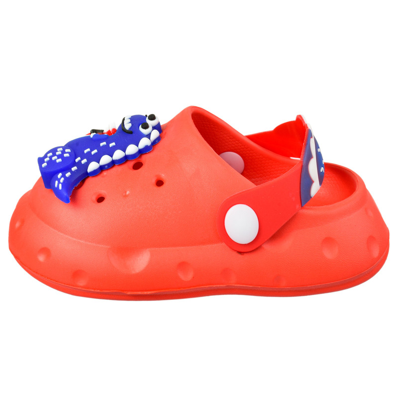 صندل پسرانه پایون مدل دایاناسور خندان 3716 رنگ قرمز