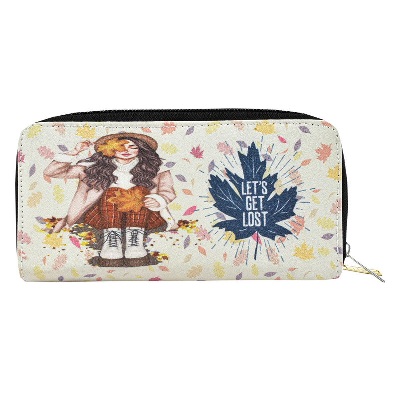 کیف پول زنانه مدل LETS GET LOST 8505