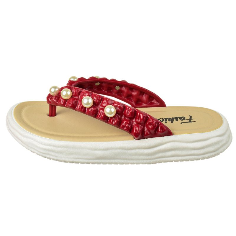 دمپایی لاانگشتی زنانه پاپا مدل پرل کد RD.4208