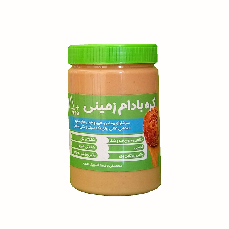 کره بادام زمینی خالص اعتماد -  500 گرم 