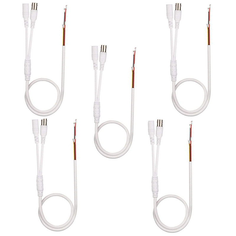  کابل تعمیر دوربین مداربسته مدل C001 بسته 5 عددی