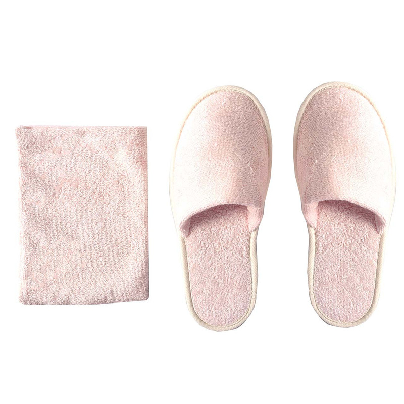 ست دمپایی روفرشی و لیف حوله ای مدل Bamboo کد 04