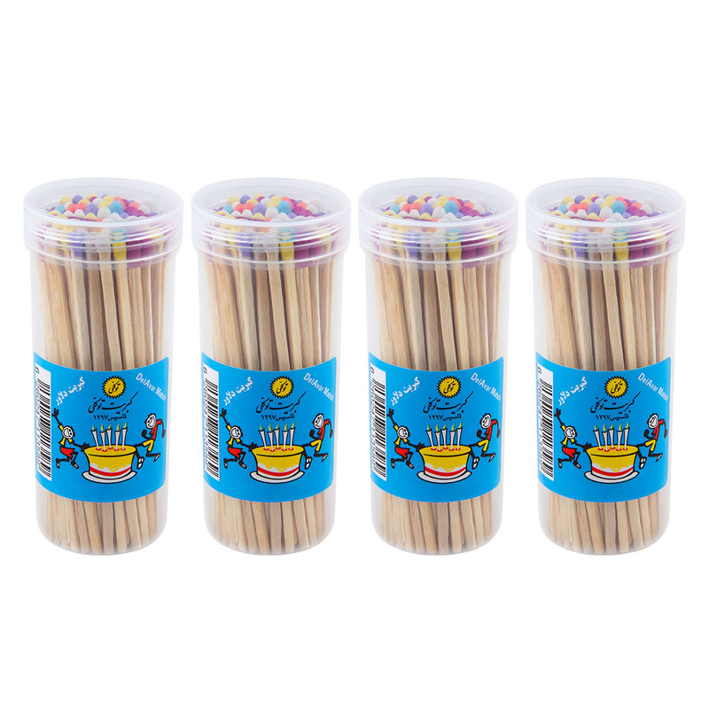 کبریت مدل دلاور بسته 4 عددی