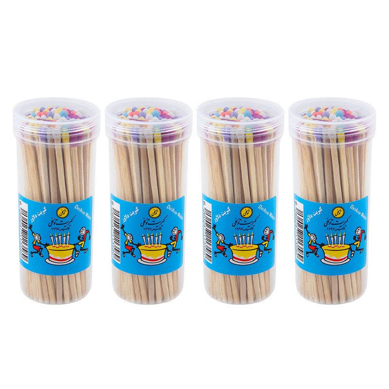 کبریت توکلی طرح دلاور بسته 4 عددی