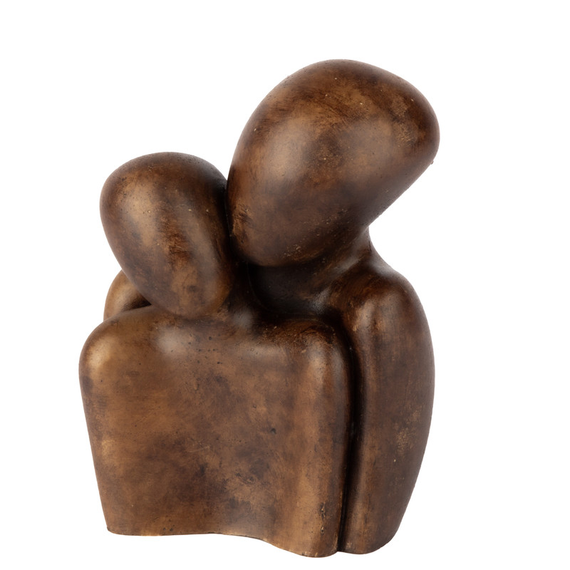 تندیس مدل مجسمه مادر و فرزند طرح چوب کد DCO101 BR