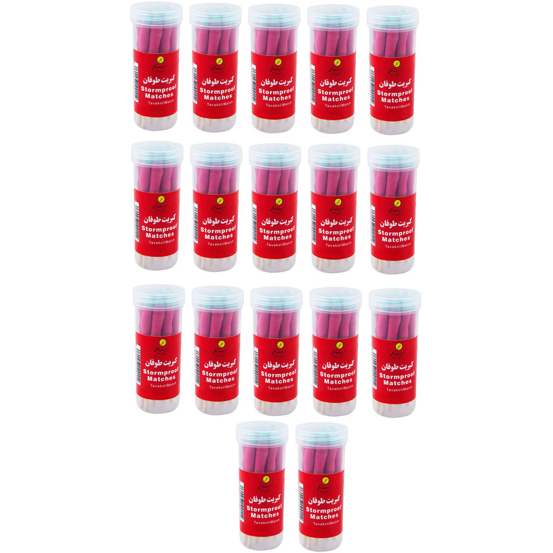 کبریت توکلی مدل طوفان بسته 17 عددی