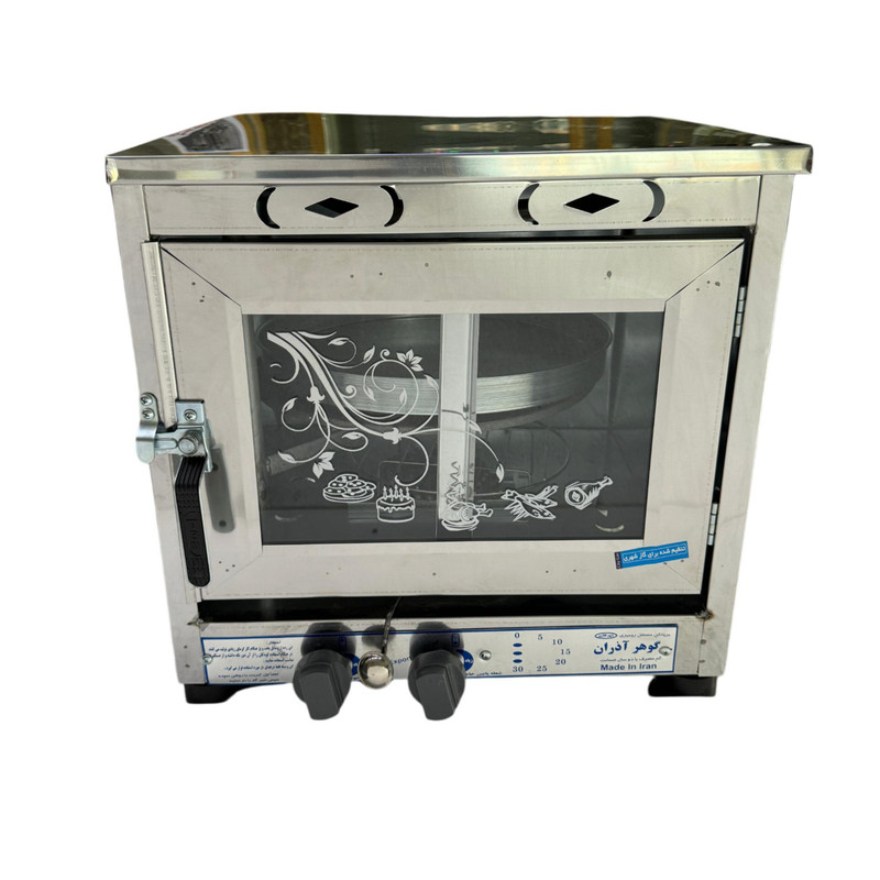 تنور گازی گوهر آذران مدل دو شعله درب پنجره ای