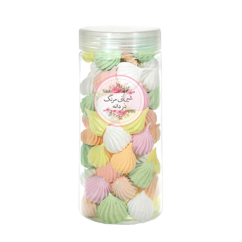 شیرینی مرنگ 5 طعم در دانه -  95 گرم