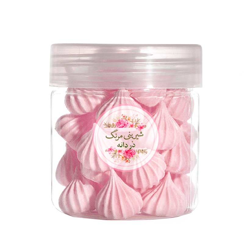 شیرینی مرنگ توت فرنگی در دانه - 35 گرم