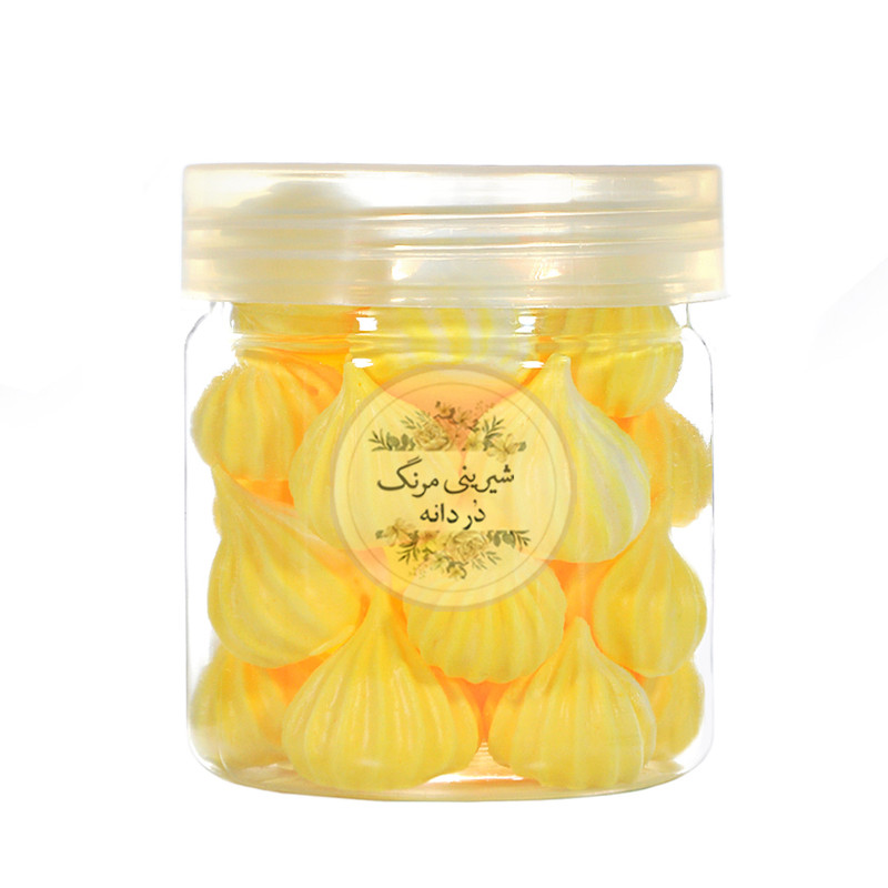 شیرینی مرنگ زعفرانی در دانه - 40 گرم