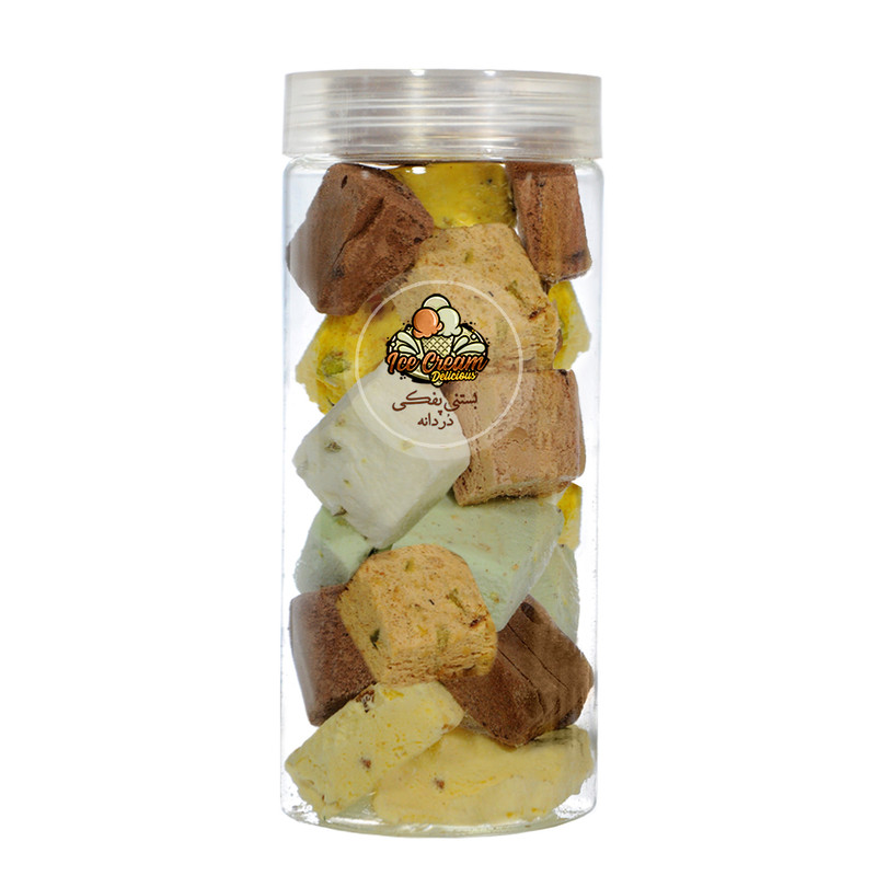 بستنی خشک مخلوط 8 طعم مغزدار در دانه - 120 گرم