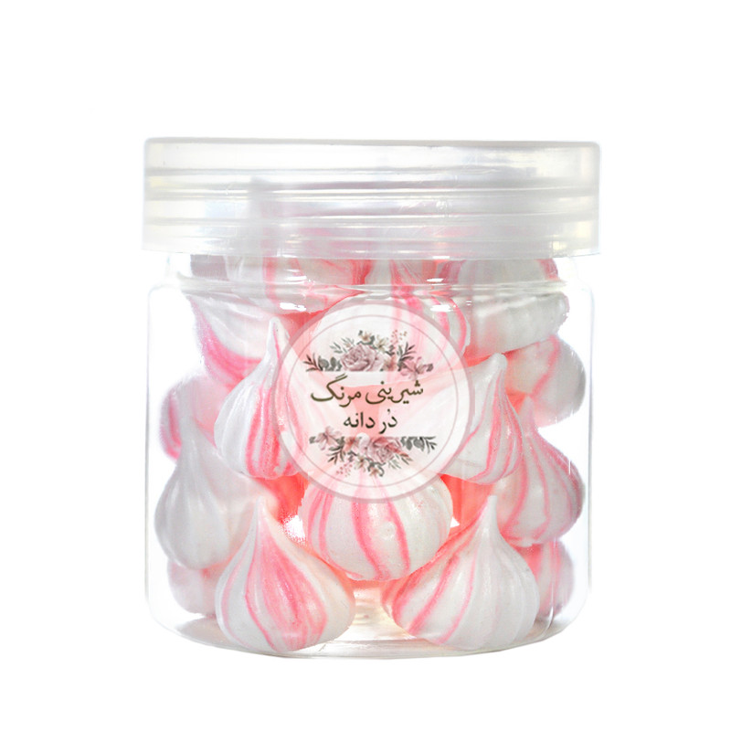 شیرینی مرنگ دردانه طعم گل محمدی - 40 گرم