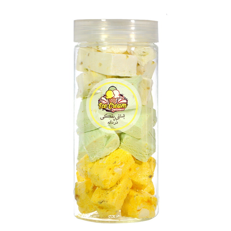 بستنی خشک مخلوط پسته ای در دانه - 120 گرم