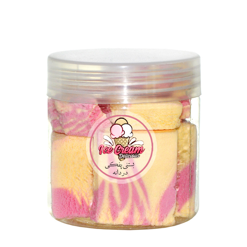 بستنی خشک موز توت فرنگی در دانه - 50 گرم