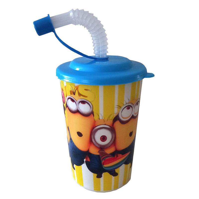 لیوان نی دار کودک مدل مینیون کد M 02