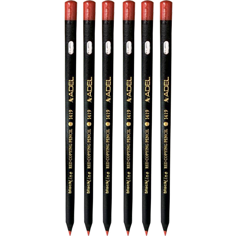 مداد قرمز آدل مدل 1419 بسته 6 عددی 