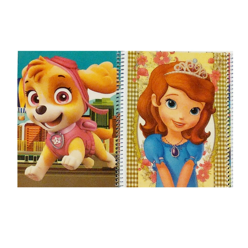 دفتر نقاشی 50 برگ مدل سوفیا و سگ های نگهبان مجموعه 2 عددی