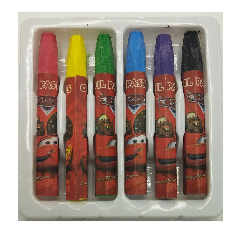 مداد شمعی 6 رنگ مدل مک کویین