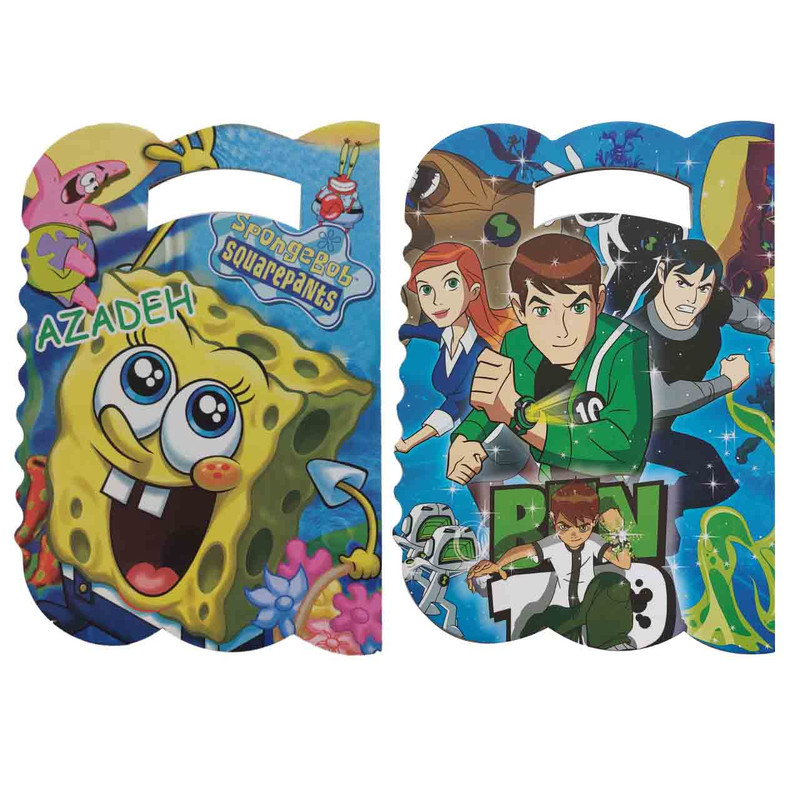 دفتر نقاشی 20 برگ طرح باب اسفنجی و بنتن بسته 2 عددی