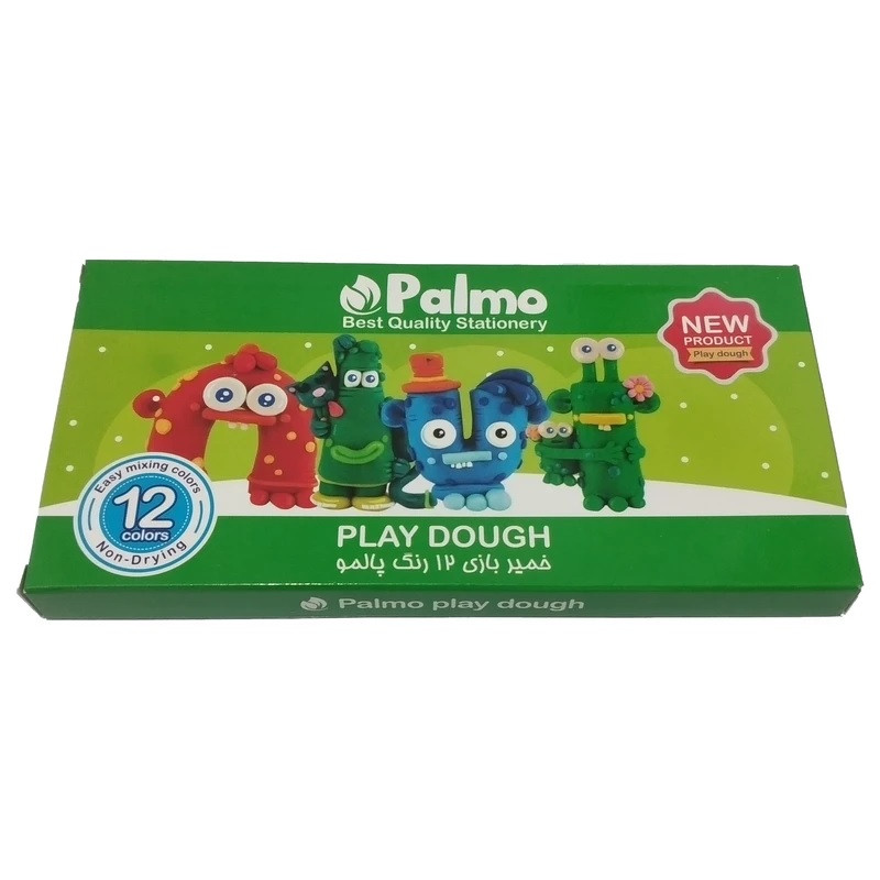 خمیر بازی 12 رنگ پلمو کد 001