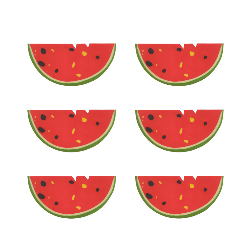 پاک کن طرح هندوانه بسته 6 عددی