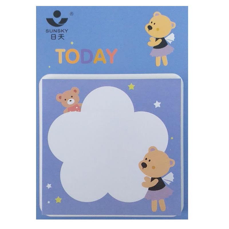 کاغذ یادداشت چسب دار سان اسکای مدل خرس کد 001