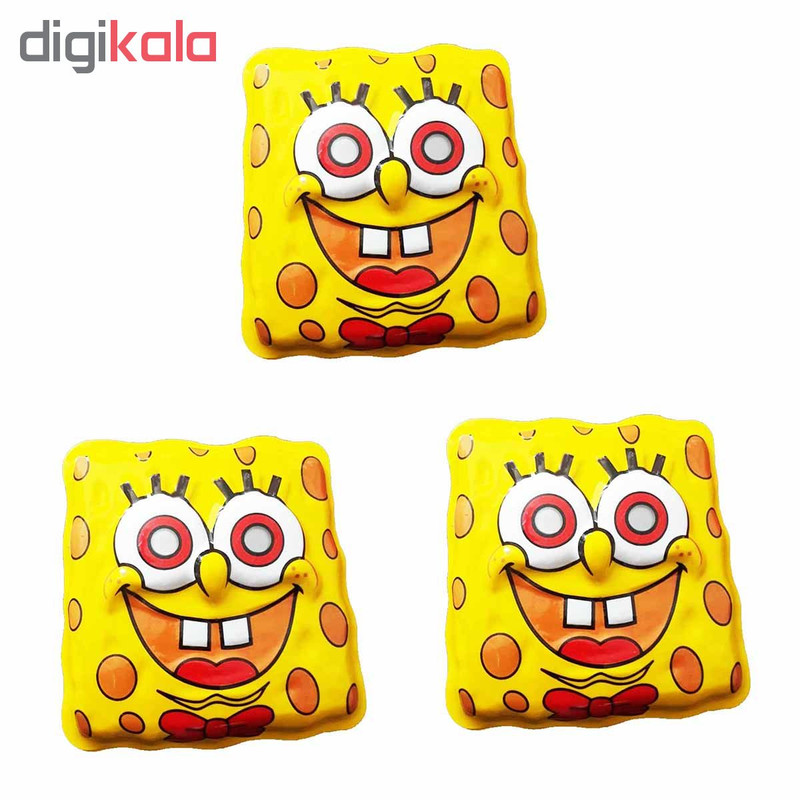 ماسک طرح باب اسفنجی بسته 3 عددی