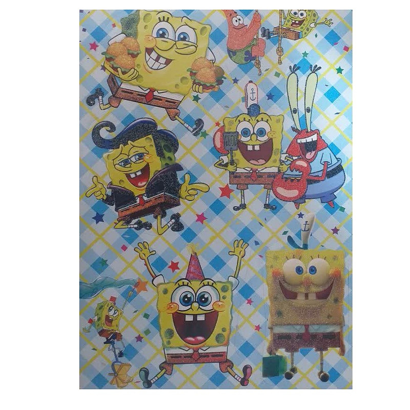 برچسب مدل اکلیلی طرح باب اسفنجی کد 001