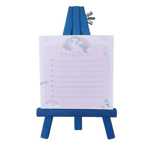 کاغذ یادداشت چسب دار طرح یونیکورن به همراه پایه