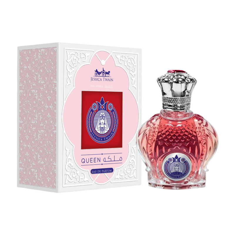 ادوپرفیوم زنانه جسیکاتواین مدل ملکه با رایحه معتدل و شیرین حجم 100 میلی‌لیتر