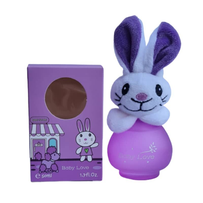 ادکلن کودک بیبی بر مدل عروسکی کد 003 طرح خرگوش حجم 50 میلی لیتر